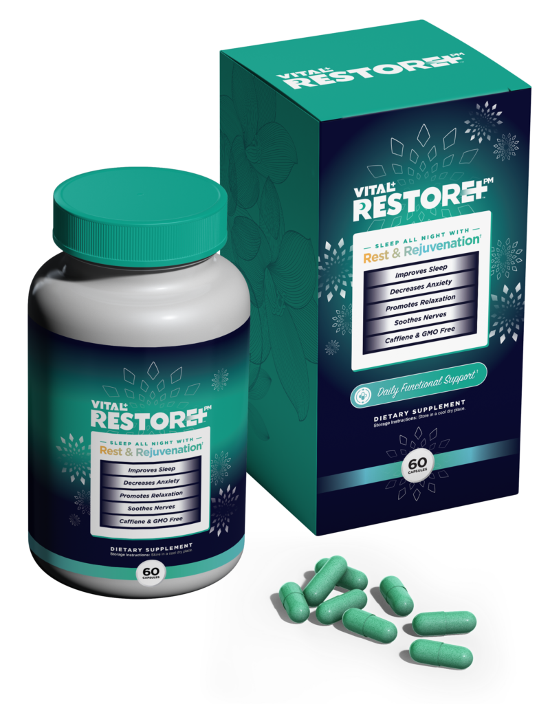 RestorePM Pill Bottle and Box
